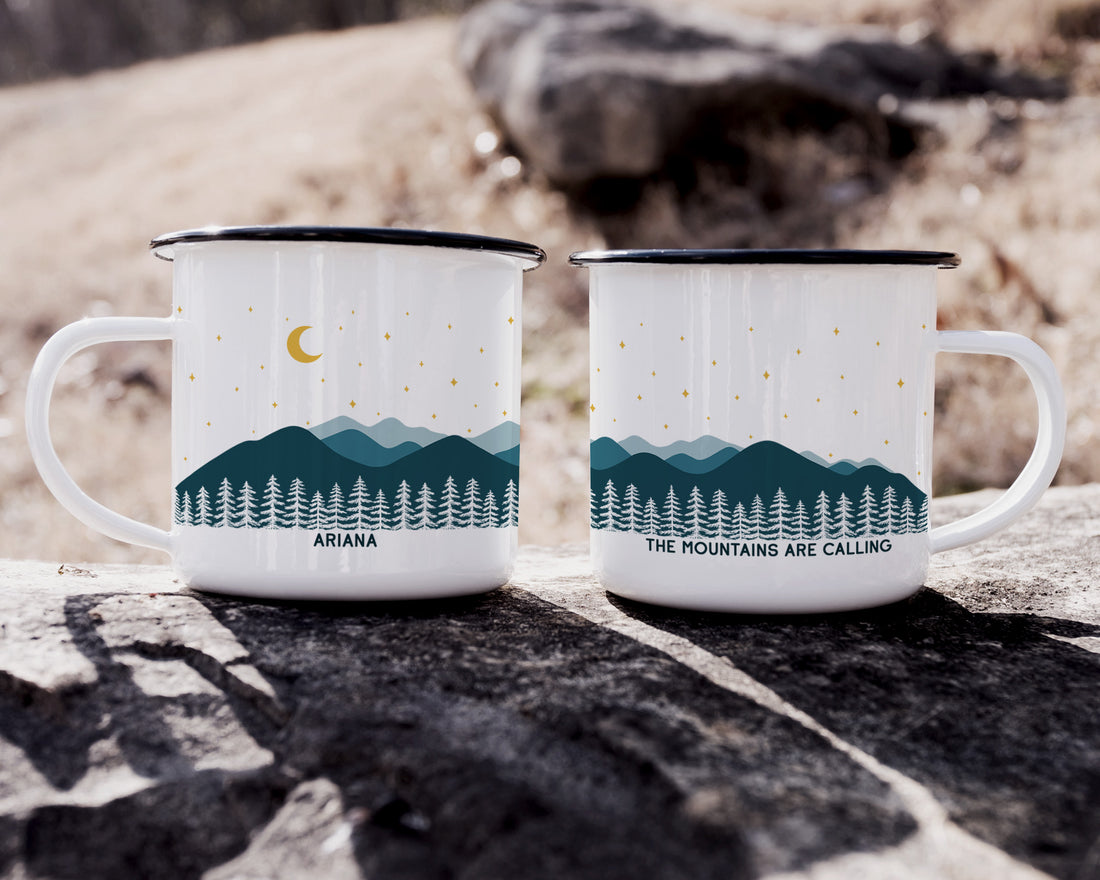 Starry Mountains Camp Mug