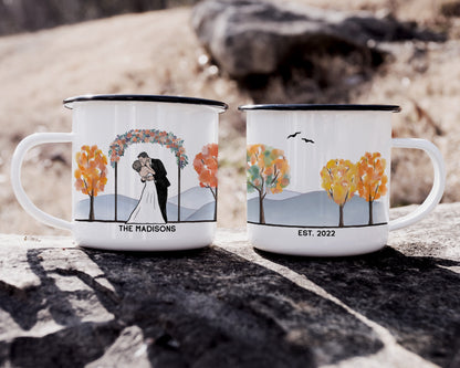 Fall Wedding Camp Mug