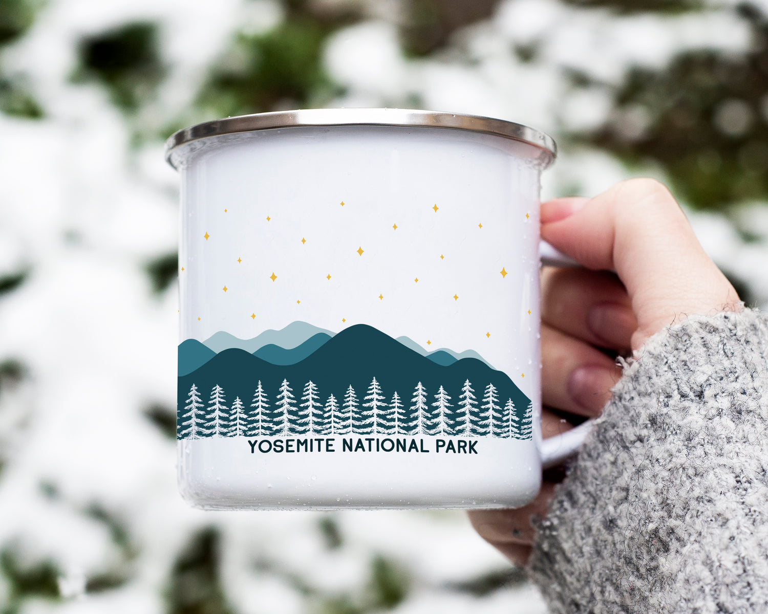 Starry Mountains Camp Mug