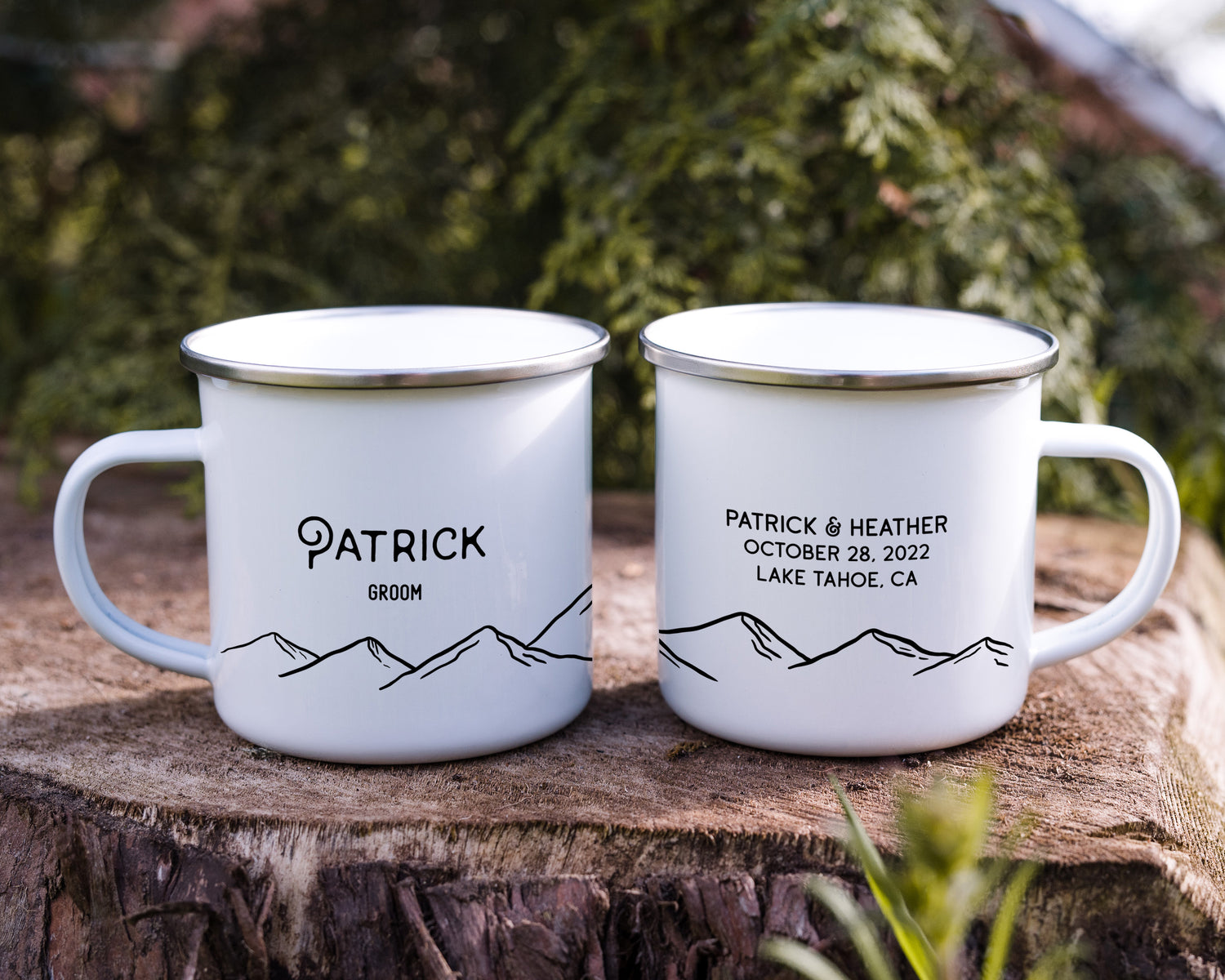 5 ENAMEL CAMPING MUGS SET | U.S. NATIONAL PARKS