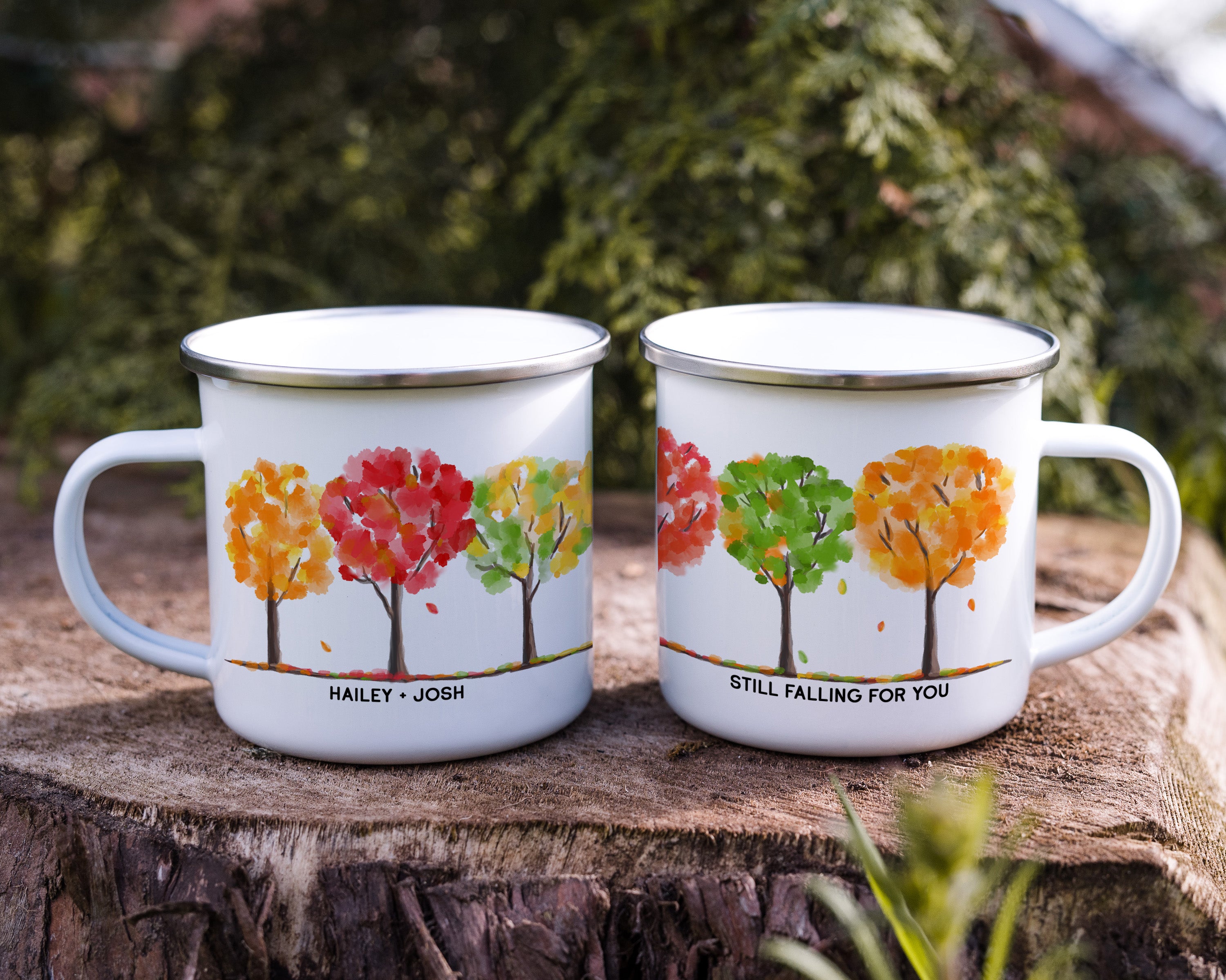 Fall Trees Camp Mug