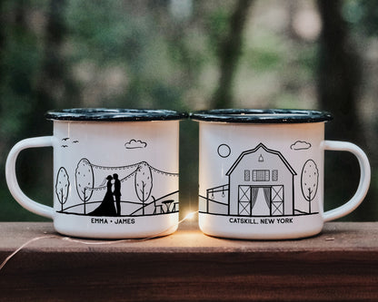 Barn Wedding Camp Mug