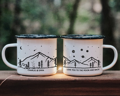 Planets Camping Camp Mug